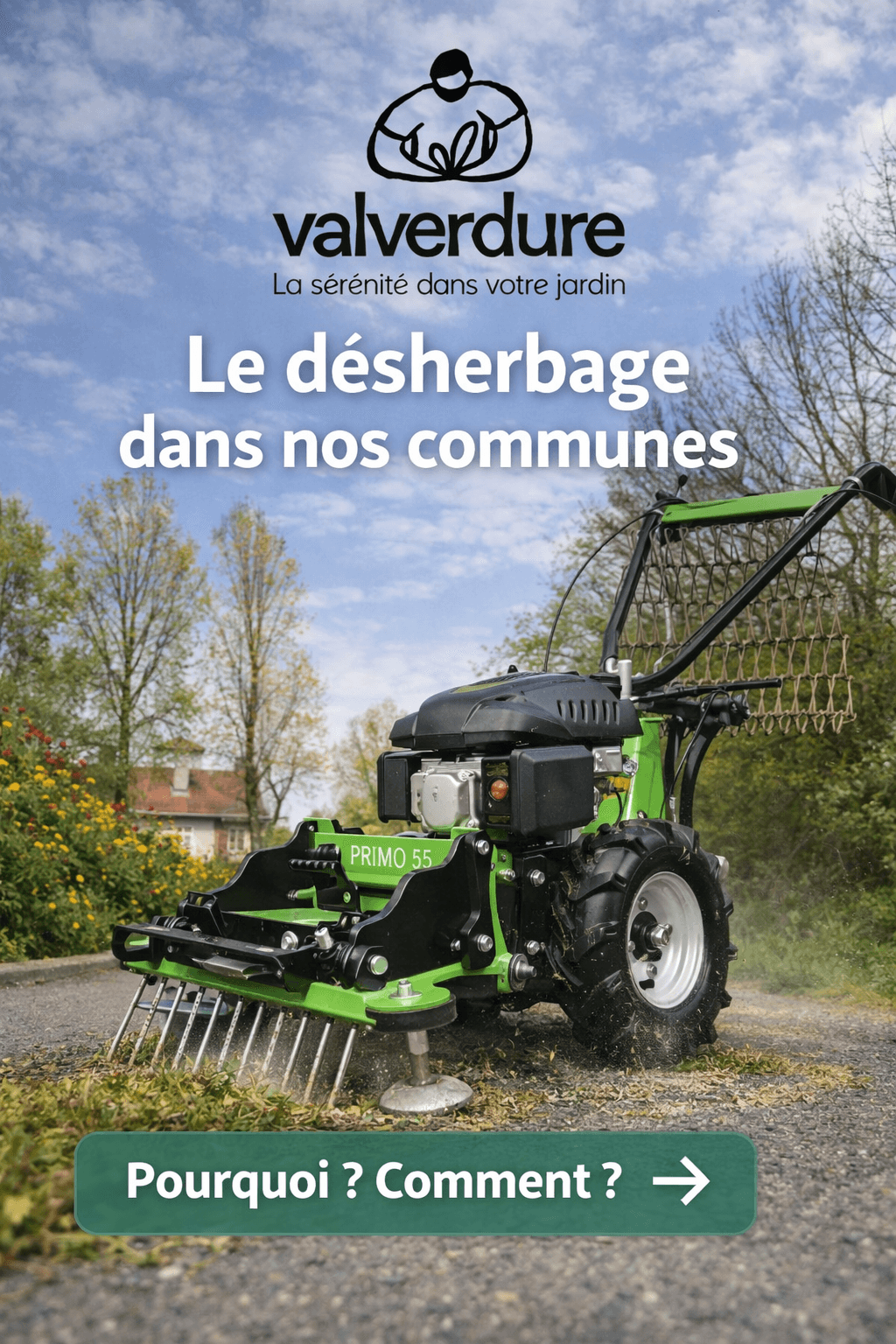 Parce qu'un jardin c'est plus qu'un décor aujourd'hui on parle désherbage mécanique pour tes espaces publics